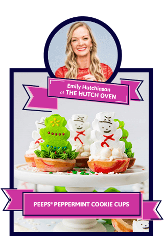 PEEPS® Peppermint Cookie Cups - Emily Hutchinson of The Hutch Oven