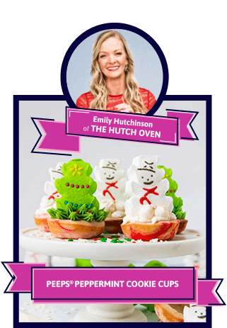 PEEPS® Peppermint Cookie Cups – Emily Hutchinson of The Hutch Oven