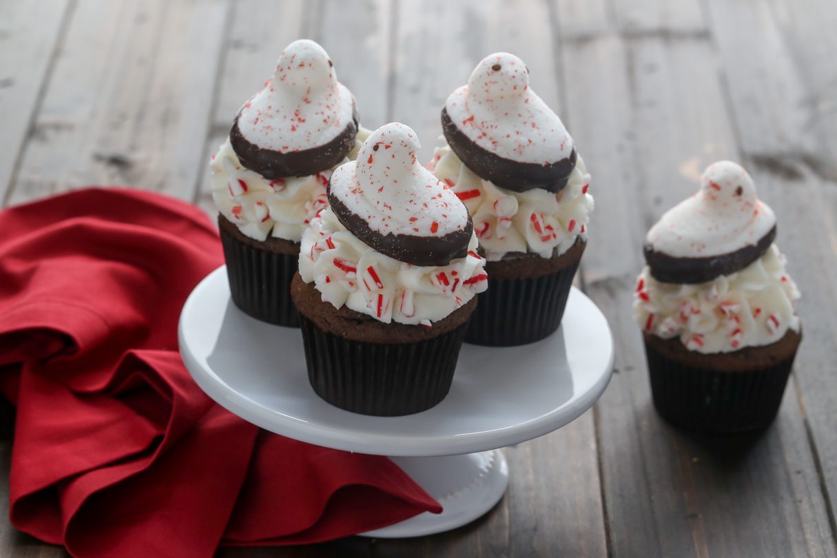 PEEPS<sup>®</sup> Chocolate Peppermint Cupcakes Recipe