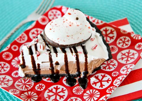 PEEPS<sup>®</sup> Chocolate Peppermint Pudding Pie Recipe