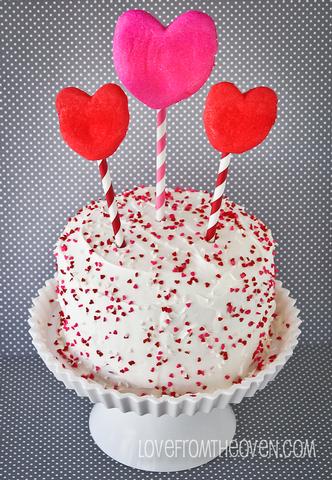 Pink Velvet Valentine Cake