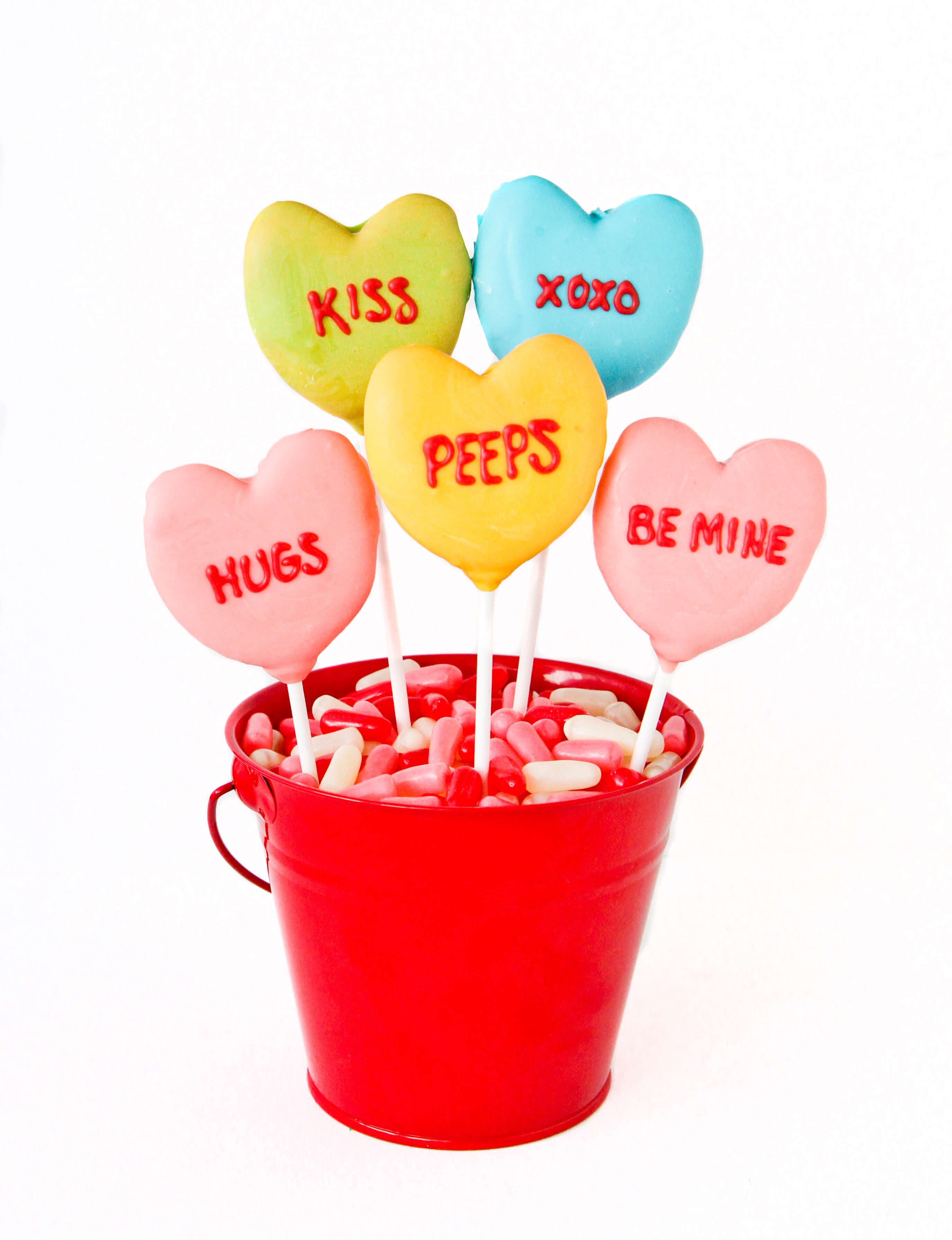 Sweetheart Peeps Pops