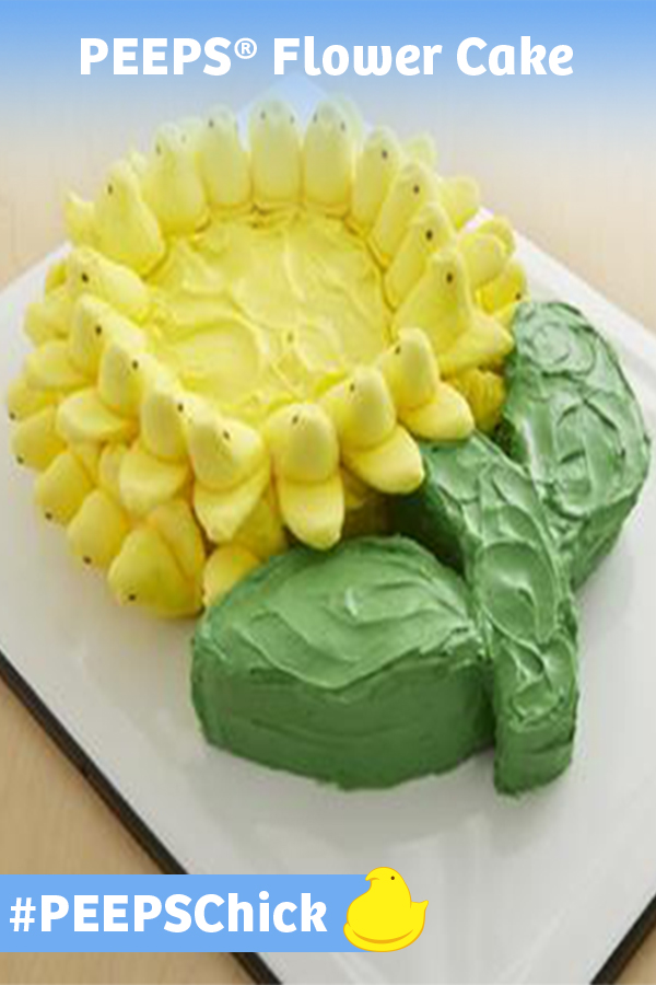 Peeps Flower Cake