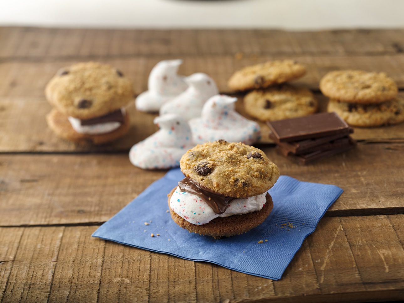 PEEPS<sup>®</sup> Chocolate Chip Cookie S'mores Recipe
