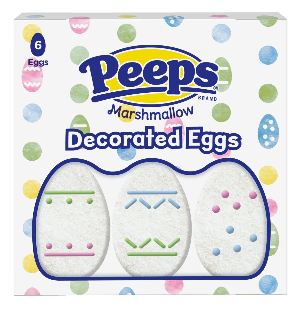 6CT Peeps Decorated Eggs