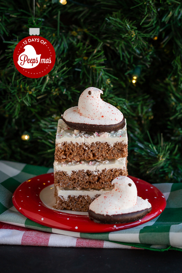 Peppermint Bark PEEPS® Crispy Treats