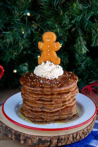 Peeps Gingerbread Pancakes