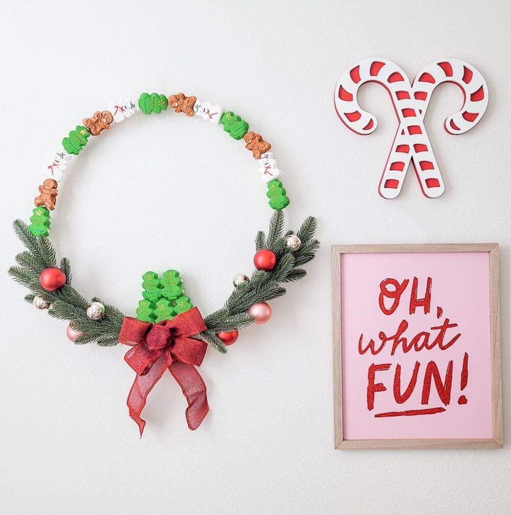 DIY Holiday Wreath with PEEPS<sup>®</sup>