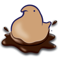 Peeps hot chocolate chick shape