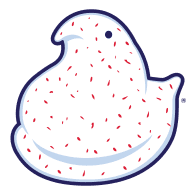 Peeps Candy Cane Chick shape