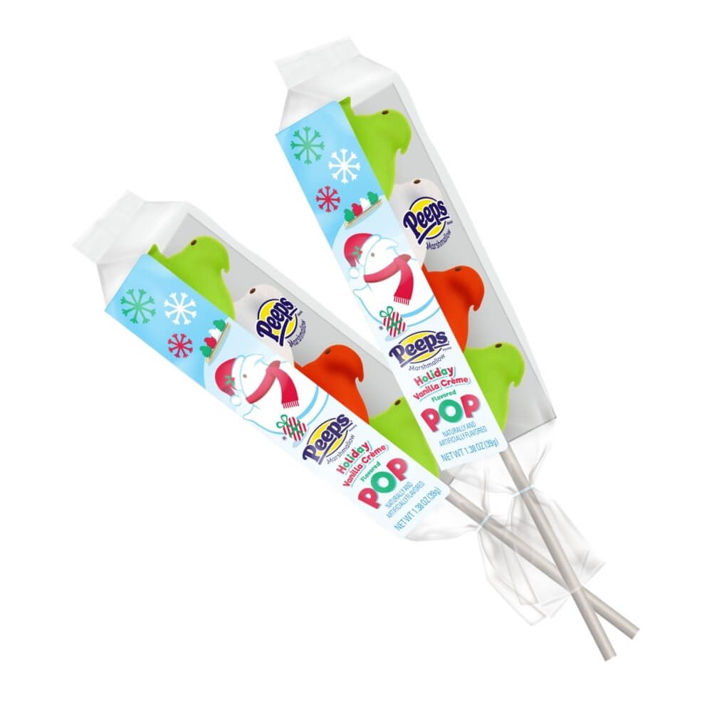 PEEPS_4ctHolidayVanillaCremePop new Peeps holiday pops 4 count