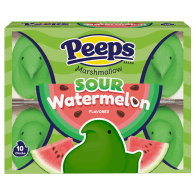 Peeps sour watermelon chicks 10 count package