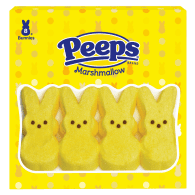 Peeps marshmallow yellow bunnies 4 count package