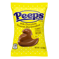 Peeps milk chocolate covered chicks bag