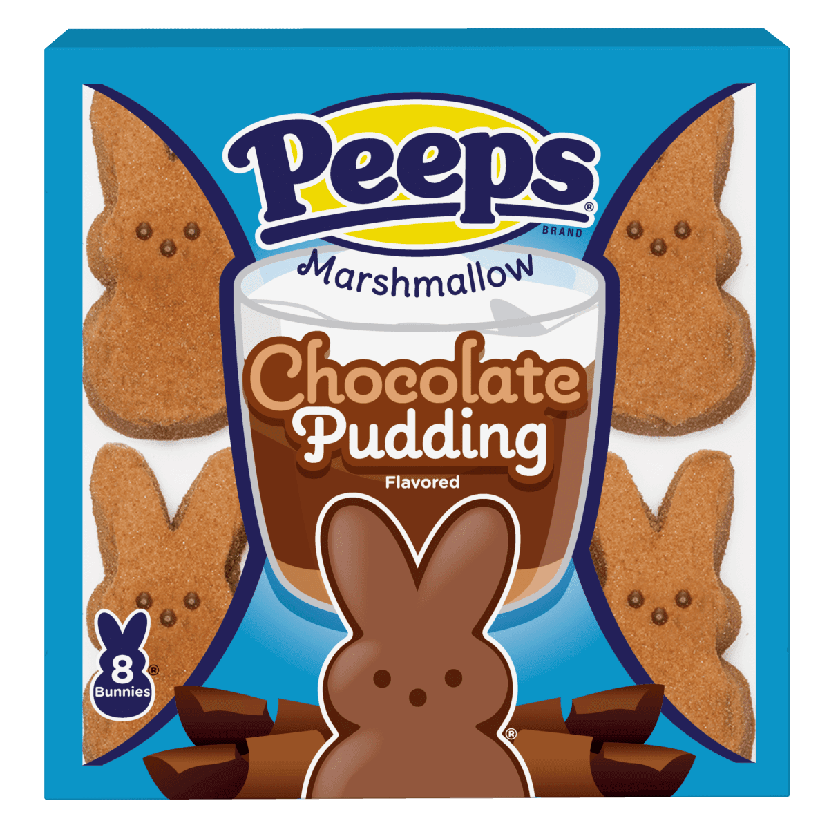Peeps Chocolate Pudding Bunnies 8 count pack