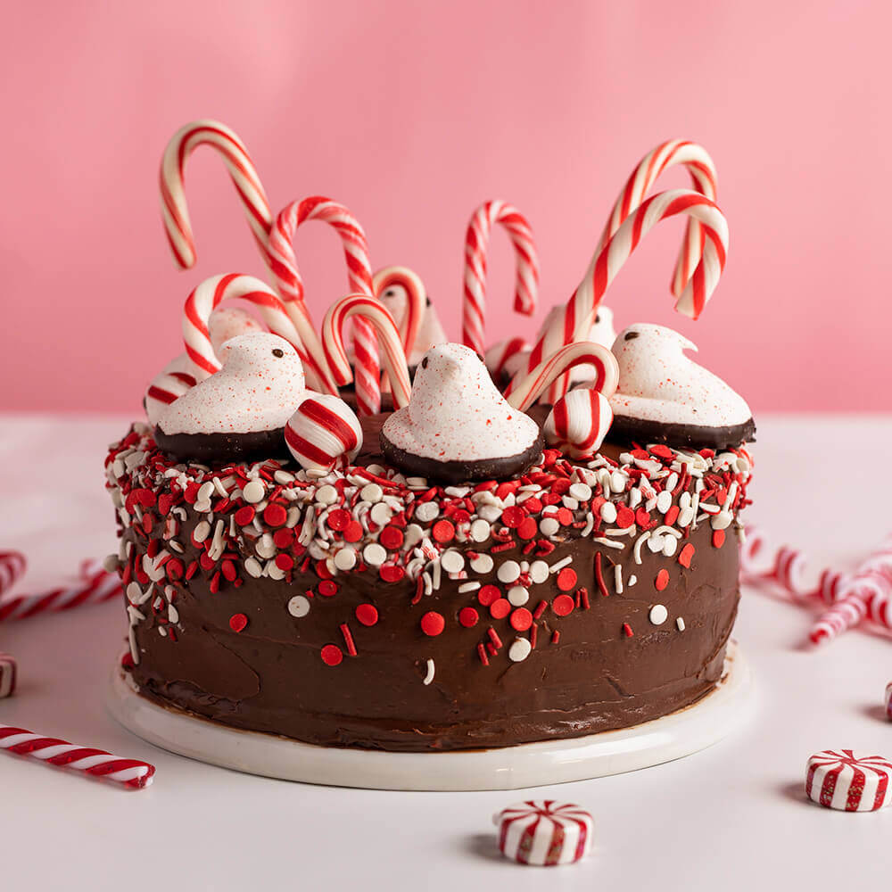PEEPS<sup>®</sup> Candy Cane Red Velvet Cake