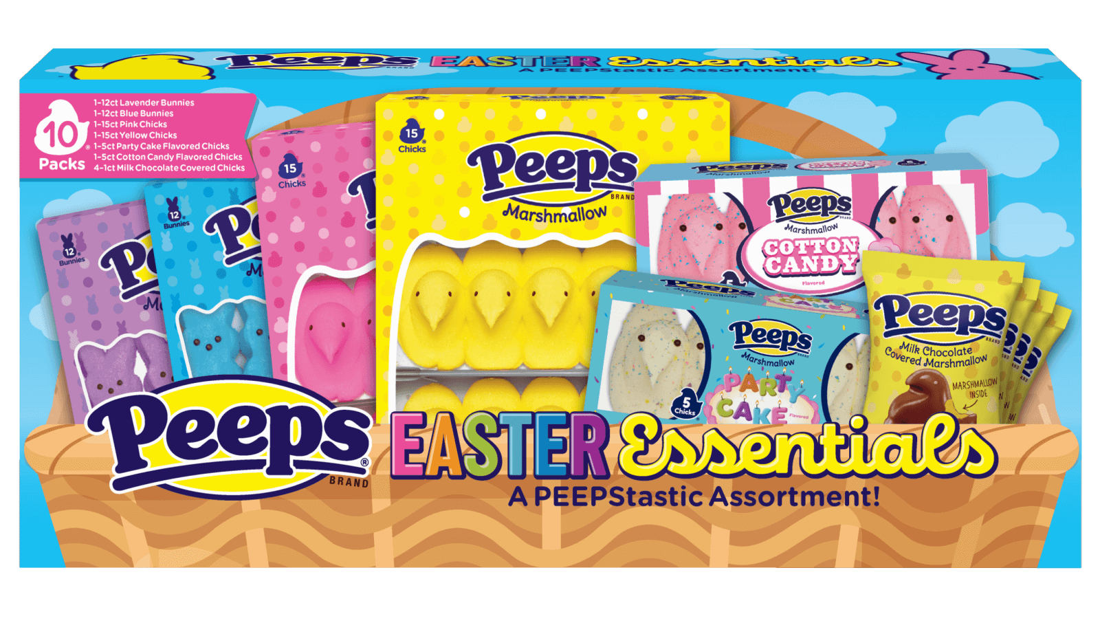 Peeps Easter party pack essentials 10 pack