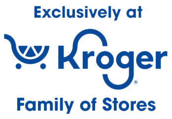 Text:Available exclusively at Kroger family of stores